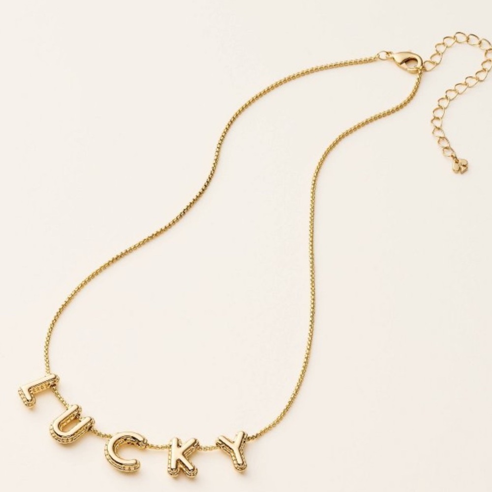 Kate Spade Gold Tone ‘Lucky’Necklace-NWT - Picture 2 of 3